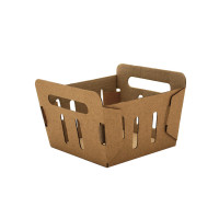 Купити Лоток для ягід, овочів та фруктів 0.5 кг (11х11,5х8,5 см) Інтернет магазин паперової упаковки та подарункових пакетів. Сабона Київ, Україна